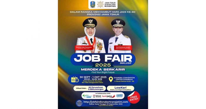 Job Fair Inklusif 2025 Digelar, Pemprov Jatim Buka 5.589 Lowongan Kerja