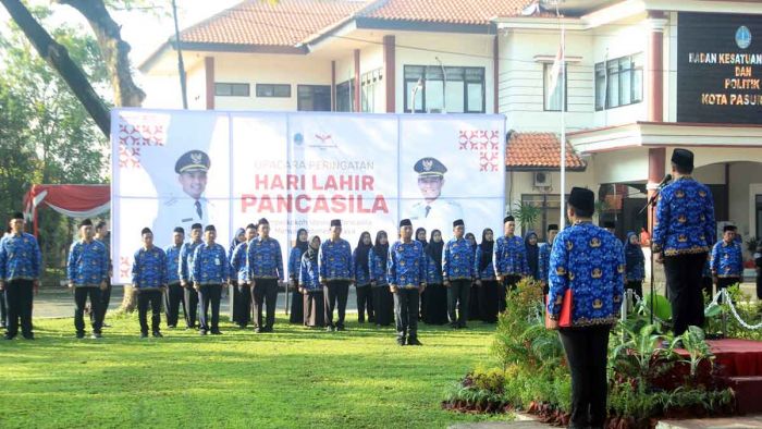 Wali Kota Pasuruan Pimpin Upacara Hari Lahir Pancasila 2025