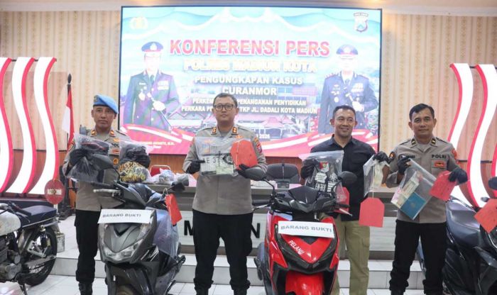 Polres Madiun Kota Ungkap Kasus Curanmor dan Perusakan