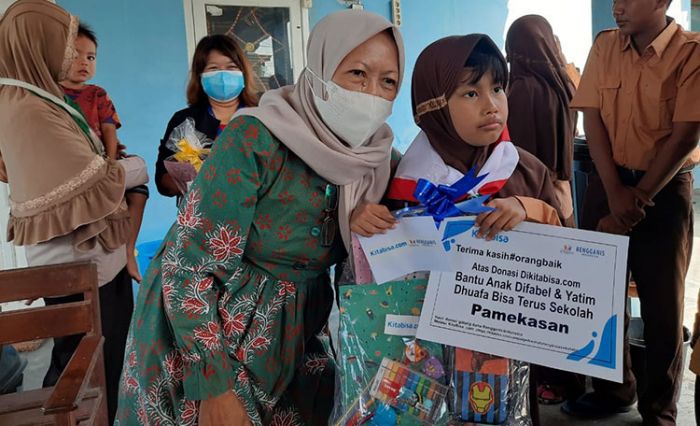 FRPB Pamekasan Bersama Rengganis Indonesia Salurkan Bantuan Kita Bisa Sekolah dan Nutrisi Tambahan