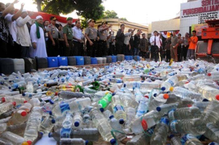 Sambut Ramadan, Polisi se-Jatim Musnahkan Narkoba