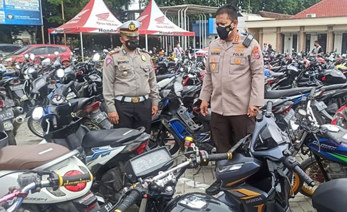 Obrak Balap Liar di Sidoarjo, Polresta Amankan Ratusan Motor