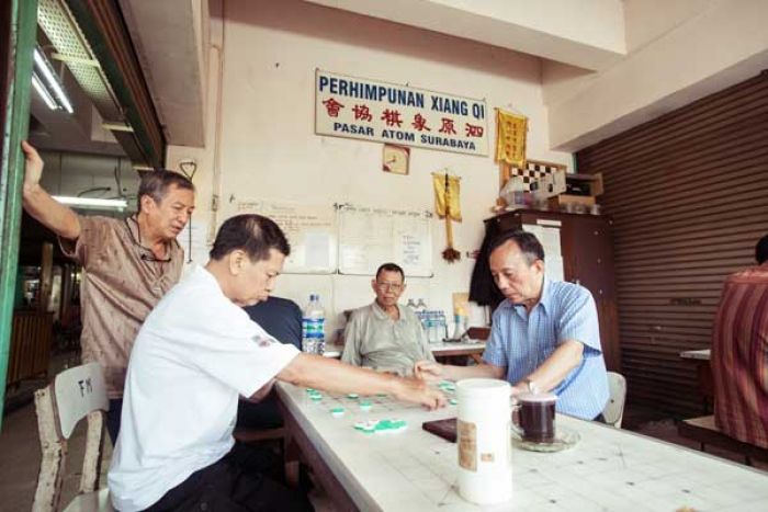 Komunitas Catur China Xiang Qi Pasar Atum Surabaya Tetap Eksis