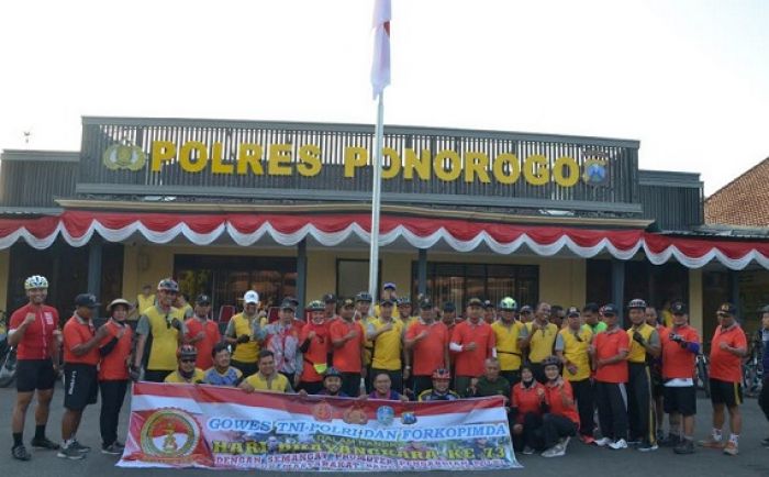 Polres Ponorogo Gelar Gowes Bersama Forkopimda