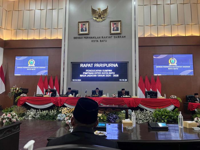 Pimpinan DPRD Kota Batu Definitif Periode 2024-2029 Resmi Dilantik