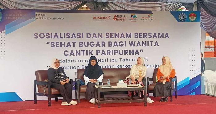 Gandeng Guru PAUD-TK, Disdikbud Kota Probolinggo Gelar Sosialisasi dan Senam Hari Ibu