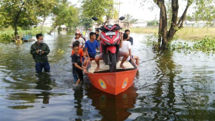 Banjir Dampak Luapan Kali Lamong Kian Parah, Kedalaman Air Capai 160 Cm Lebih