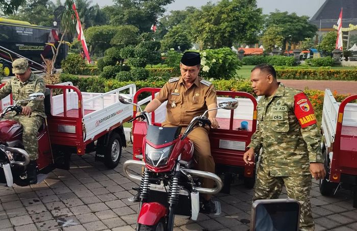 Genjot Ekonomi Desa, Bupati dan Forkopimda Madiun Salurkan Puluhan Armada Sarpras KDKMP