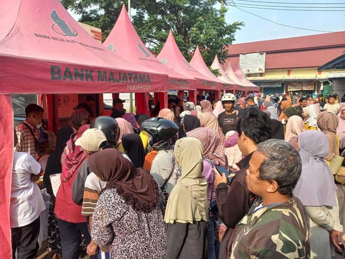 Operasi Pasar Murah di Pasar Brangkal Diserbu Warga, Wabup Mojokerto: Untuk Menekan Lonjakan Harga