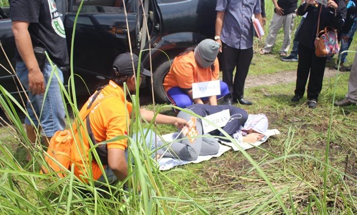 Pembunuhan Mahasiswi Akper di Sidoarjo Direkonstruksi