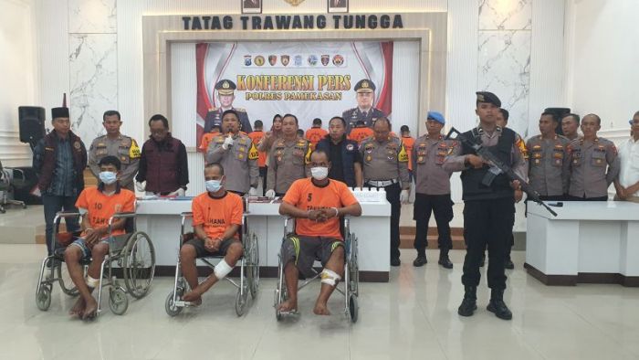 Sempat Melawan, 3 dari 6 Tersangka Curanmor di Pamekasan Dihadiahi Timah Panas oleh Polisi