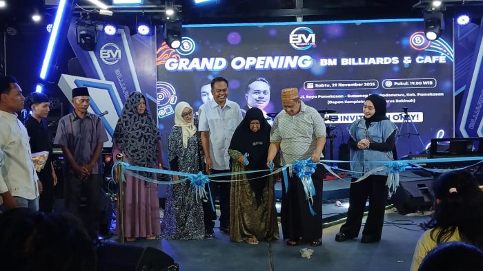 BM Billiards dan Cafe Dibuka, Berdayakan Warga Setempat dan Bidik Atlet Muda Pamekasan