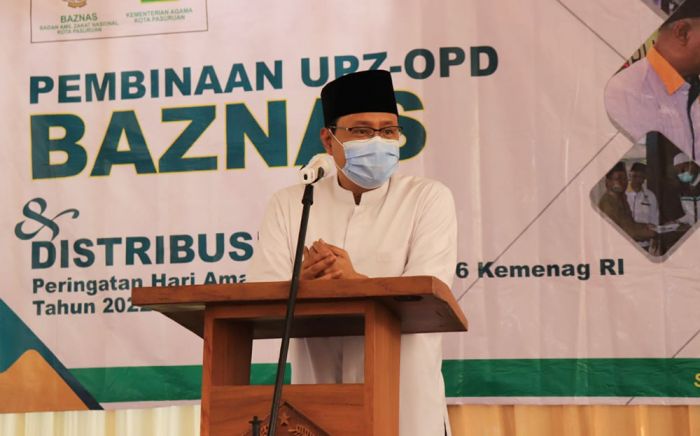 Wali Kota Pasuruan Dorong Baznas Tingkatkan ZIS