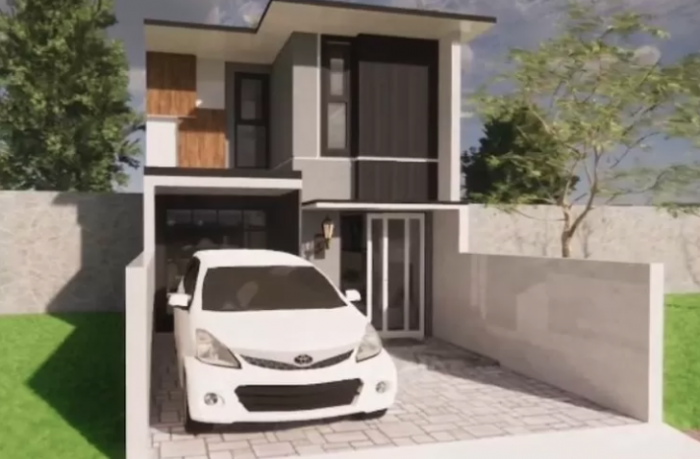 Desain Rumah Minimalis 5x8 dengan 3 Kamar Low Budget, Solusi Harga Tanah Menggila