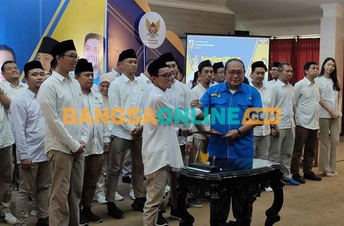 Munjidul Ibad Dilantik Jadi Ketua DPD KNPI Kota Kediri Periode 2024-2027