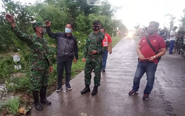 Dandim Ngawi Tinjau Beberapa Desa yang Terendam Banjir