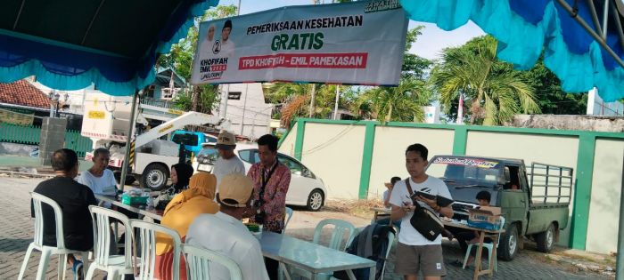  TPD Khofifah-Emil Adakan Periksa Kesehatan Gratis di Food Colony Pamekasan