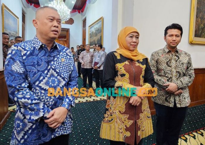 Bahas Angkutan Lebaran Bersama Menhub, Khofifah Pastikan Jatim Siap Sinergi Lancarkan Arus Mudik