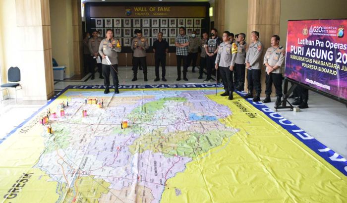 Pimpin TFG Ops Puri Agung, Kapolresta Sidoarjo Pastikan Kesiapan Pengamanan KTT G20