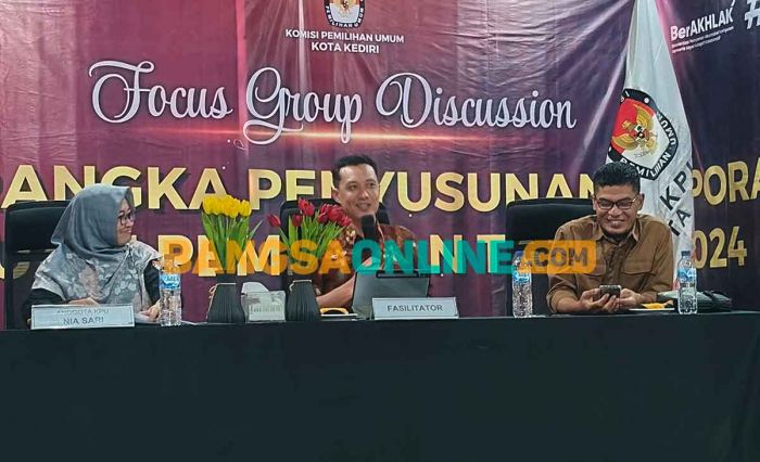 Gelar FGD, KPU Kota Kediri Susun Laporan Evaluasi Pemilihan 2024