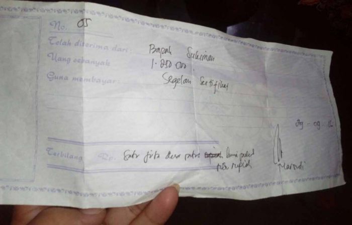 Prona di Desa Ketanggung Diduga Bermasalah, Warga Bayar Jutaan Rupiah, Sertipikat Tak Kunjung Jadi