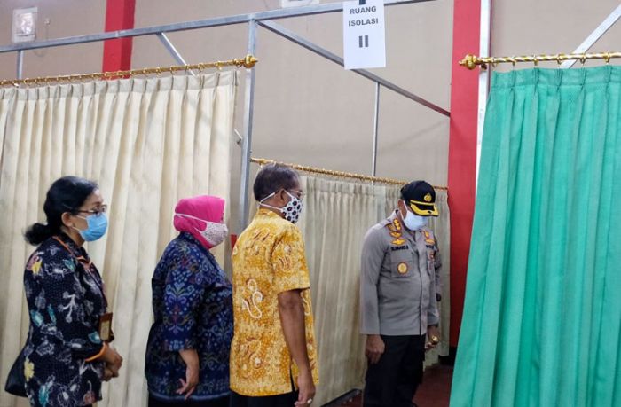 Kapolresta Sidoarjo Cek Kesiapan Posko Relawan Pencegahan Covid-19 Tingkat Desa