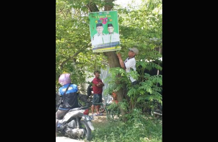 Panwaslu Pamekasan Tertibkan APK Serentak di 13 Kecamatan