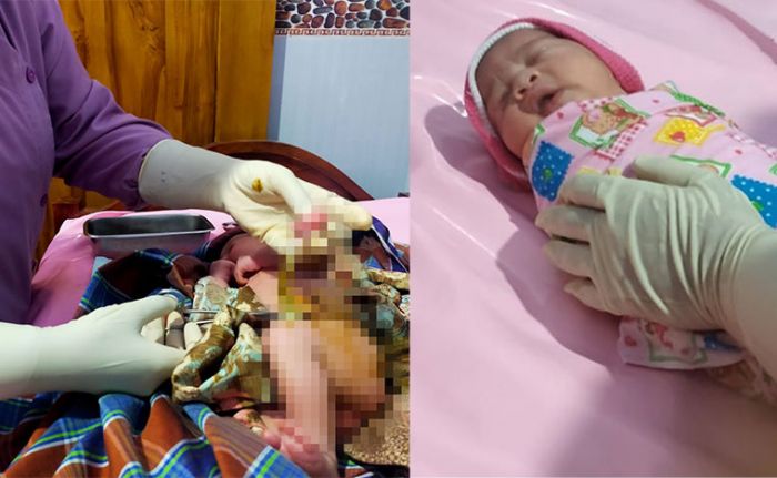 Bayi Perempuan Ditemukan di Depan Toko Desa Kali Gondo Banyuwangi