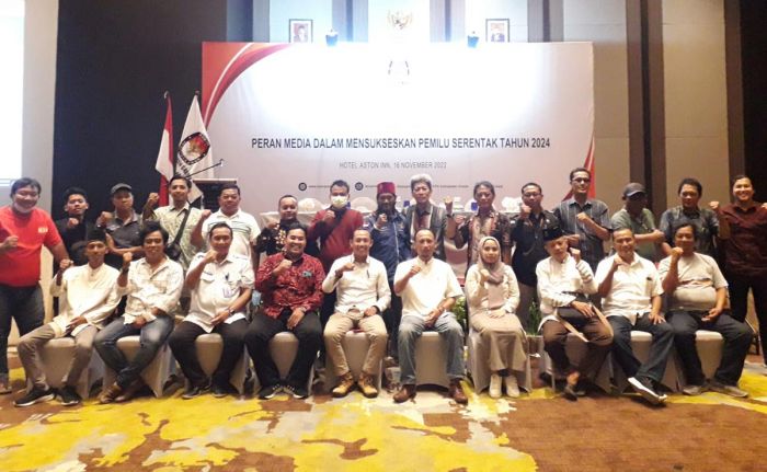 Sinergitas KPU Gresik dan Insan Media Sukseskan Gelaran Pemilu Serentak 2024