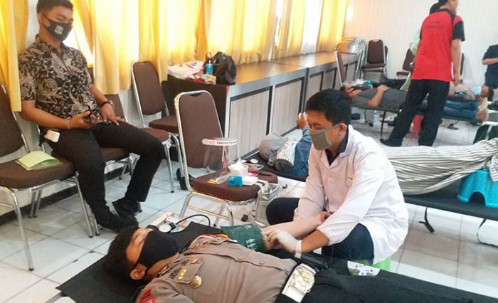 Stok Darah PMI Menipis, Polres Bangkalan Gelar Donor Darah Peringati HUT Bhayangkara