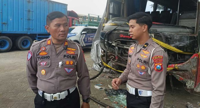 Satlantas Polres Kediri Kota Tindak Tegas Bus Ugal-ugalan