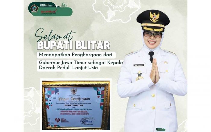 Bupati Rini Syarifah Terima Penghargaan Kepala Daerah Peduli Lanjut Usia dari Pj Gubernur Jatim