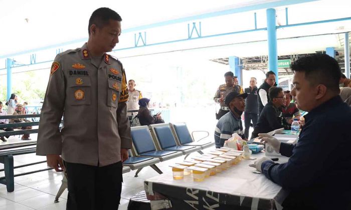 Polres Mojokerto Kota Gelar Ramp Check di Terminal Kertajaya