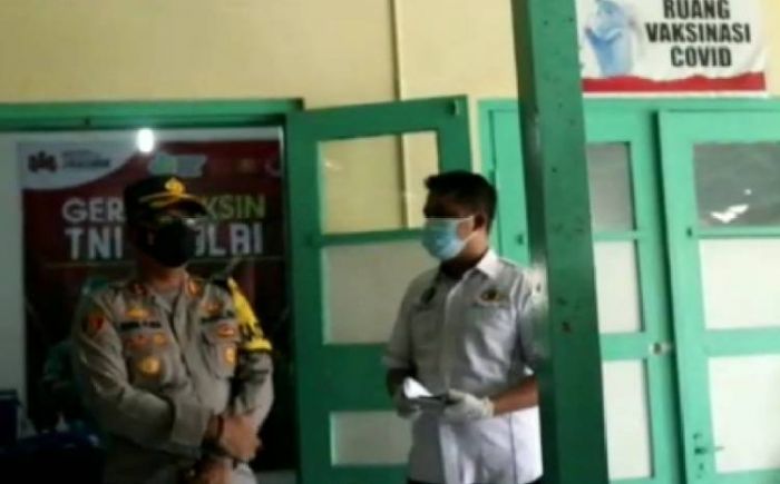 Kapolres Madiun Kota Tinjau Vaksinasi Covid-19 di Kecamatan Jiwan