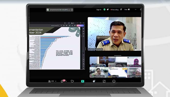 Kementerian ATR/BPN Gelar Evaluasi Strakom dan Sosialisasi Penggunaan Portal Resmi