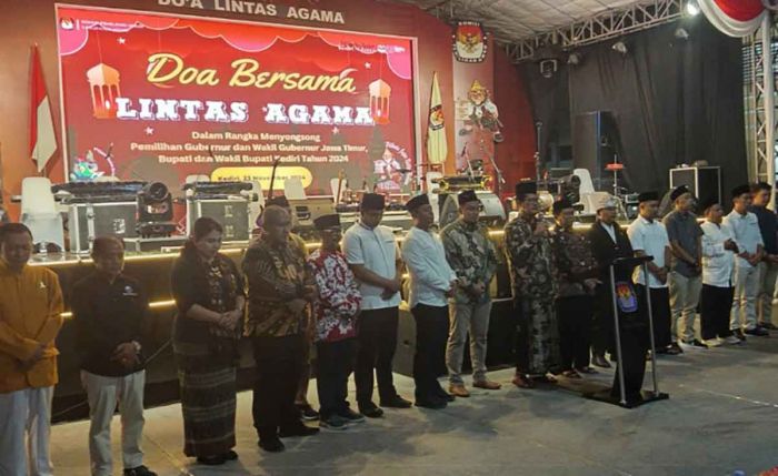 KPU Kabupaten Kediri Gelar Doa Bersama Lintas Agama Jelang Pilkada 2024