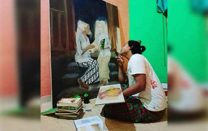 Ahmad Latif Basya, Pelukis Imajinatif yang Ingin Ciptakan Generasi Penerusnya Ahmad Latif Basya, Pelukis Imajinatif yang Ingin Ciptakan Generasi Penerusnya
