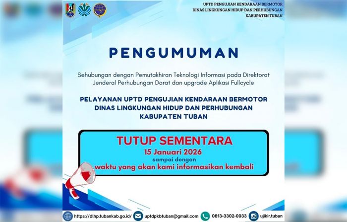 Layanan Uji KIR di Tuban Tutup Sementara, Pemerintah Pusat Perbaiki Sistem RFID dan Fullcycle