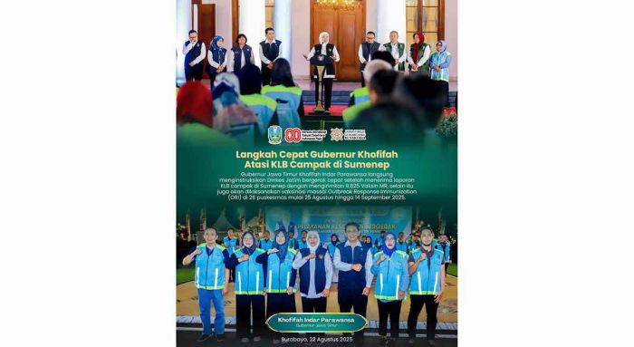Gerak Cepat Tangani KLB Campak di Sumenep, Gubernur Khofifah Targetkan Imunisasi 95 Persen Anak