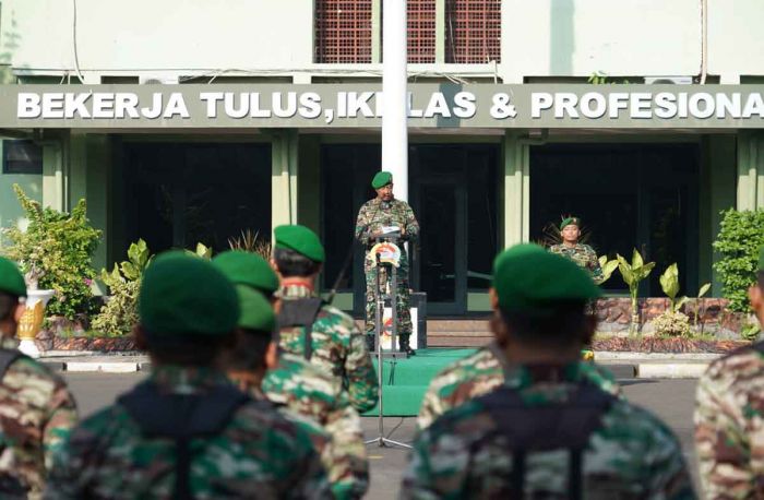 Danrem 084/BJ Bacakan Amanat KSAD saat Pimpin Upacara Hari Juang TNI AD 2022