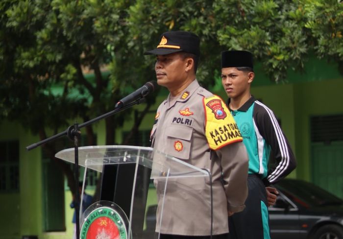 Polres Pamekasan Gelar Edukasi dan Sosialisasi ke Santri Ponpes Mambaul Ulum Bata Bata