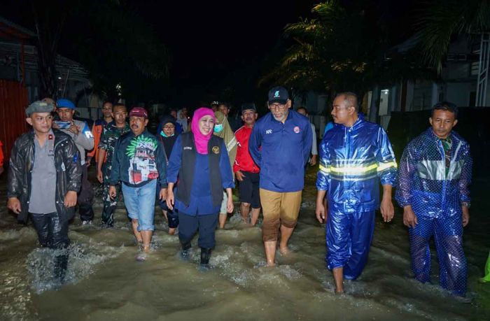 Tinjau Banjir Gresik, Gubernur Khofifah: Terkait Sistem Irigasi Regional