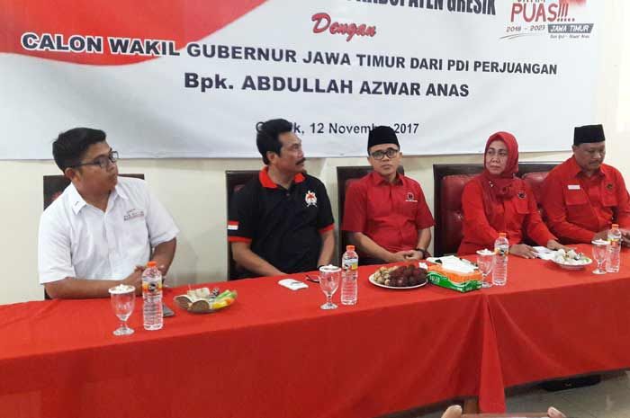 Konsolidasi Pilgub Jatim 2018, Azwar Anas Kunjungi DPC PDIP Gresik