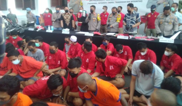 Selama Februari 2022, Polrestabes Surabaya Ungkap 58 Kasus dan Amankan 47 Pelaku Kejahatan