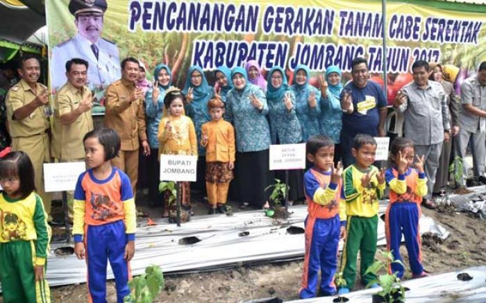 Pemkab Jombang Canangkan Gerakan Tanam Cabe Serentak