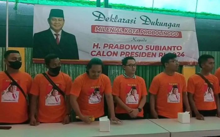 Kaum Milenial di Kota Probolinggo Dukung Prabowo Jadi Presiden
