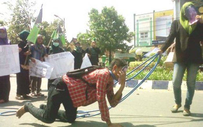 Harkitnas, HMI Bojonegoro Tuntut Presiden Jokowi Mundur