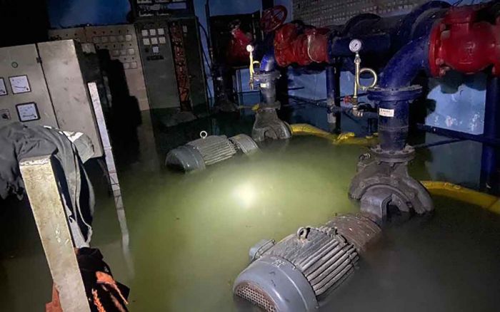 4 Mesin PDAM Bangkalan Rusak Terendam Banjir, Penyaluran Air Bersih Terganggu