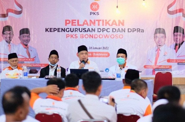 Kunjungi Bondowoso, Irwan Setiawan Lantik 104 Struktur Ranting PKS