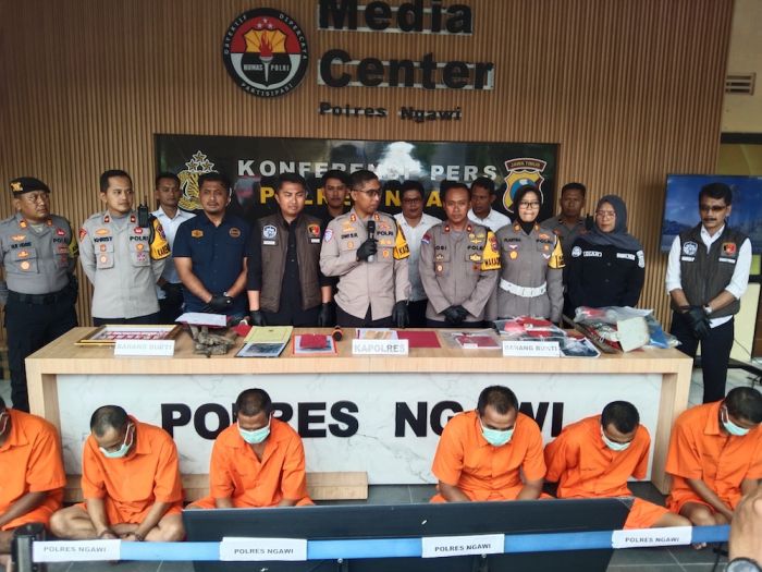 Gelar Rilis Pers Kasus Sepanjang 2024, Polres Ngawi Sebut Penungkapan Curat Curanmor Naik